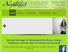 Tablet Screenshot of gaertnerei-nothnagel.de